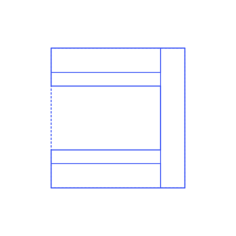 Layouts Pantries Butler Open U Shape 2 Side Split Sticker Outline Svg File, Free Vectors File
